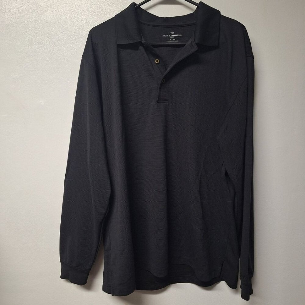 Grand‎ Stand Long Sleeve Shirt Golfing Sports Active Mens XL Black